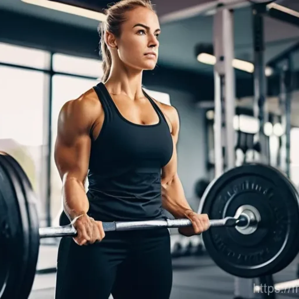 생활체육지도사와 실기 종목 해설 - **Prompt 1: Focused Form Correction in a Modern Gym**
    "A strong, athletic female in her late 20s...